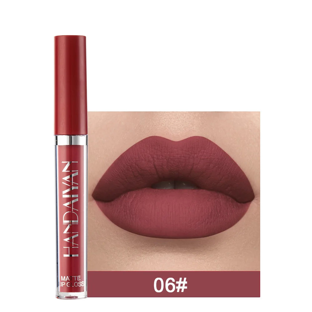 HANDAIYAN 6 Color Matte Liquid Lipstick Sets Lip Gloss for Lips Long Lasting Waterproof Cosmetics Sexy Makeup