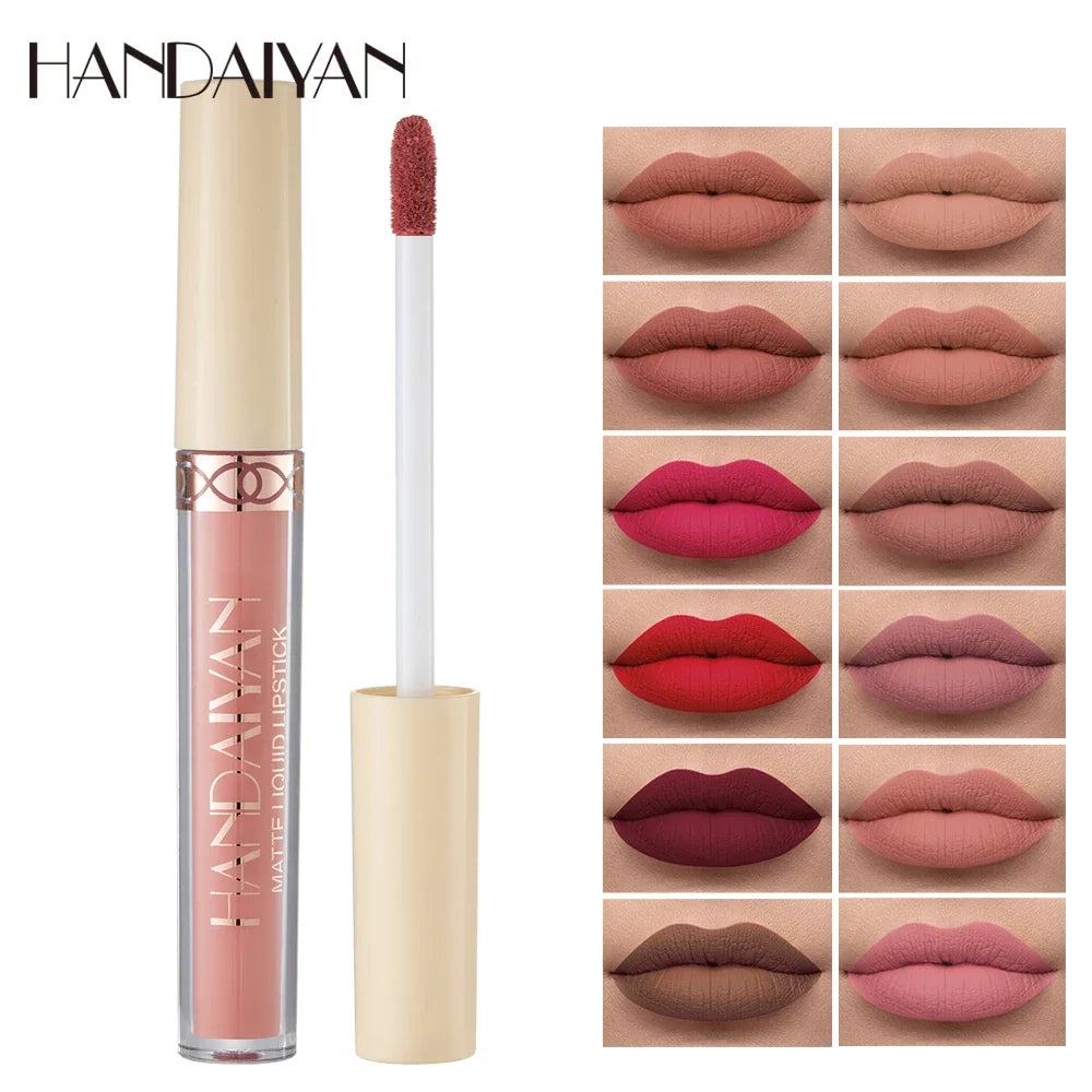 1PC Sexy Matte Lip Gloss Set Liquid Lipstick Waterproof Long Lasting Moisturizing Lipstick Women Lip Tint Beauty Cosmetics