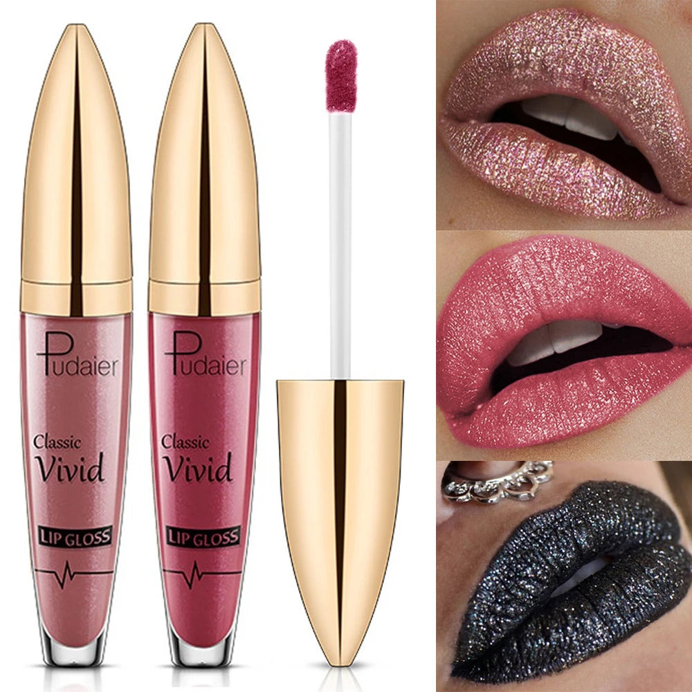 15 Colors  Waterproof Diamond Glitter Liquid Lipstick Long Lasting Pearl Women Sexy Lips Tint Makeup Lip Glaze