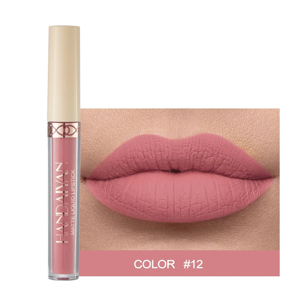 1PC Sexy Matte Lip Gloss Set Liquid Lipstick Waterproof Long Lasting Moisturizing Lipstick Women Lip Tint Beauty Cosmetics