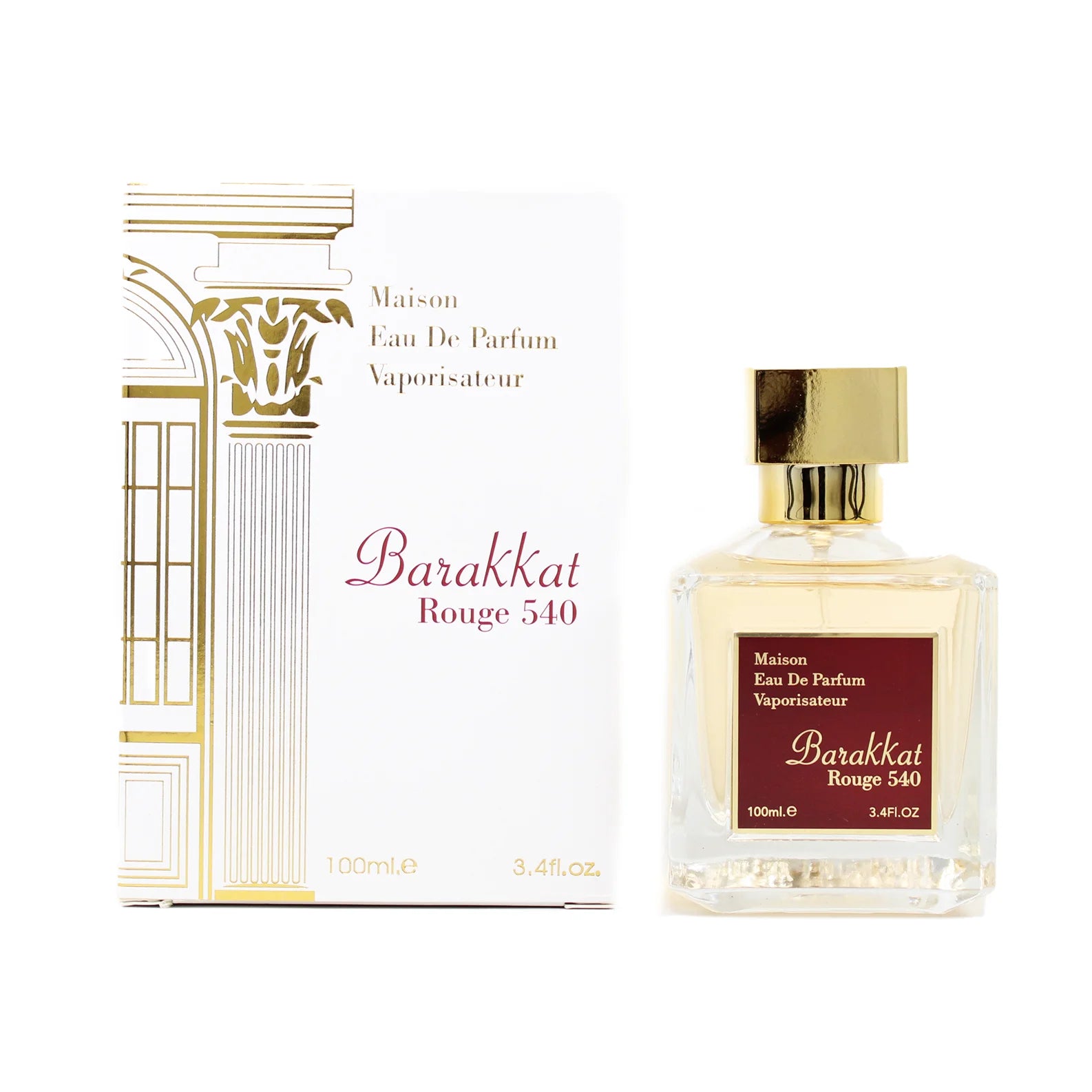 Barakkat Rouge 540 by  Eau De Parfum 3.4Oz Spray New with Box