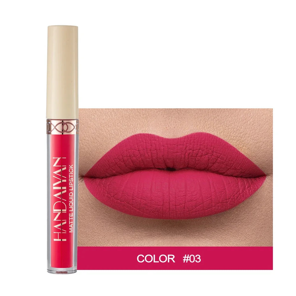 1PC Sexy Matte Lip Gloss Set Liquid Lipstick Waterproof Long Lasting Moisturizing Lipstick Women Lip Tint Beauty Cosmetics